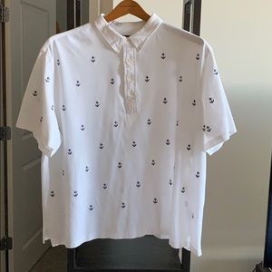 Men White Ralph Lauren Polo Short Sleeve 3XB